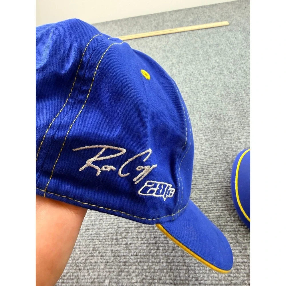 NAPA Racing Michael Waltrip 55 Ron Capps Mens Adjustable Blue Yellow Hats Caps